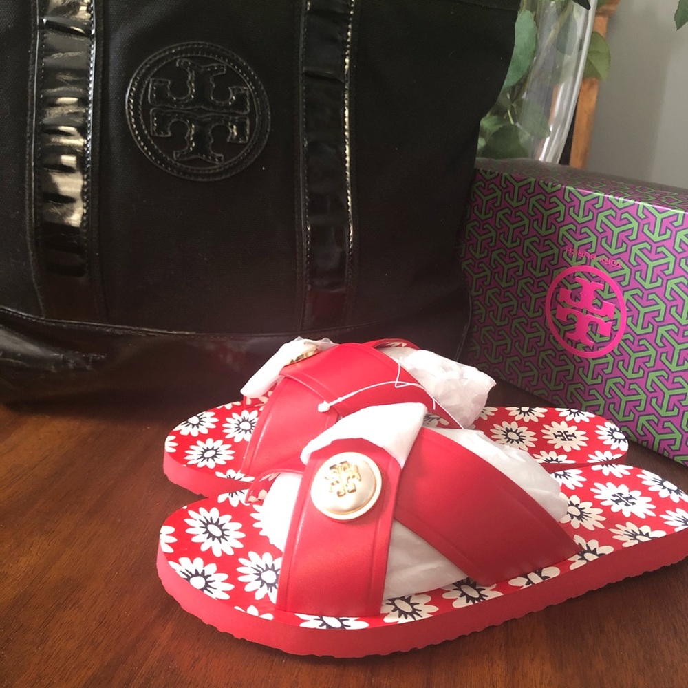 New Tory Burch Melody Criss Cross Sandal